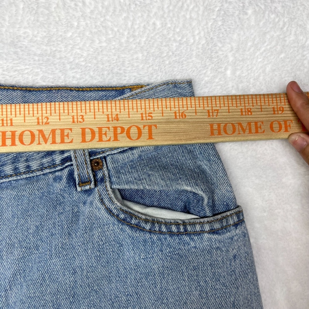 Levi's 550 Tapered Leg Jeans Womens 16 Blue Denim Relaxed Fit Classic - 33X27 - Picture 3 of 16
